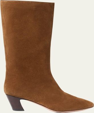 Loeffler Randall Cleo Suede Mid Boots