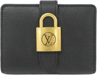 Louis Vuitton Pre-owned Bi-fold Portemonnee - Dames - Vintage Accessoires - Zwart - ONE Size - Leer - Vintage
