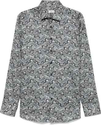 Etro Shirt met Paisley-print - Heren - Casual Overhemden - Veelkleurig - 3XL - Katoen - Overhemden