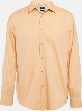 HUGO BOSS Boss By Hugo Boss Orange Cotton Button Front Shirt