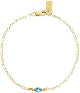 Set & Stones Marquise Birthstone Bracelet in Gold /December at Nordstrom