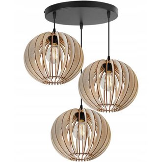 OEM L&aacute;mpara De Techo Colgante Led Moderna De Madera