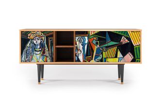 StoryZ Mueble de TV multicolores 3 puertas L 150 cm