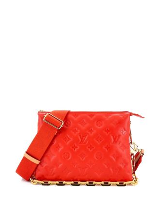 Louis Vuitton Coussin Bag Monogram Embossed Lambskin PM crossbody bag - Rood