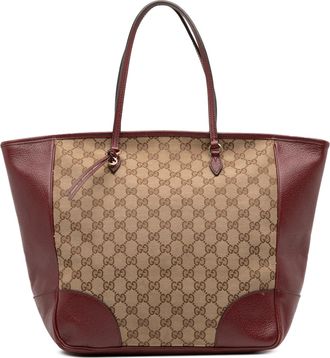 Gucci Pre-owned Womens Tote Bag Gg Monogram - Tan Textile - One Size