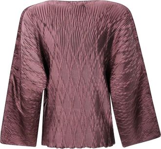 By Malene Birger Blusa Tralluman plissettata - Marrone