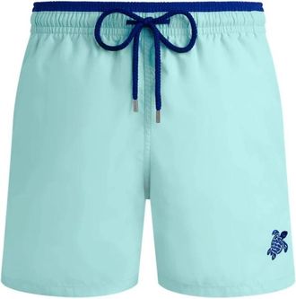 Vilebrequin Tweekleurige Solid Bicolore Zwembroek voor Heren - Heren - Strandmode - Blauw - 3XL - Badmode