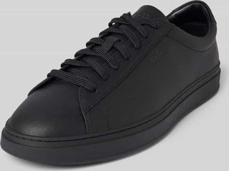 HUGO BOSS Low Top Sneaker aus echtem Rindsleder Modell KIERAN in Black, Größe 40