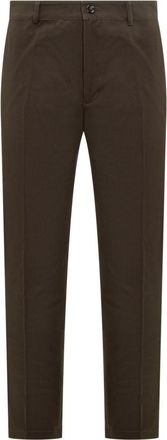 Burberry Brown Slim Flat Front Pants