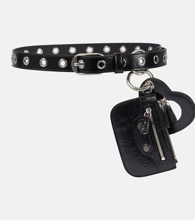 Le Cagole Charms leather belt