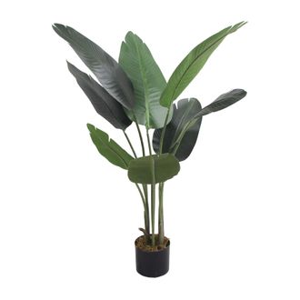 Mobili Rebecca Mobili Rebecca - Planta Artificial De Banano Rebecca Mobili Taznit 110x45x45 Poli&eacute;ster Polietileno Verde Marr&oacute;n