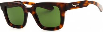 Ferragamo Green Square Mens Sunglasses SF1064SCP 240 48