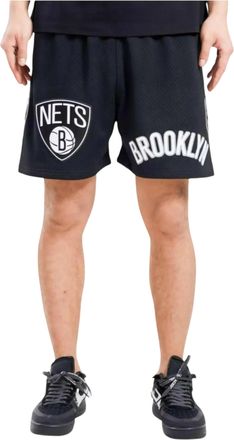 Pro Standard Pro Standard Brooklyn Nets Logo Pro Team Mesh Shorts in Black Men
