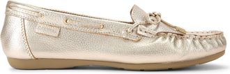 Carvela Womens Leather Barca Loafer Loafers - Gold - Size UK 6
