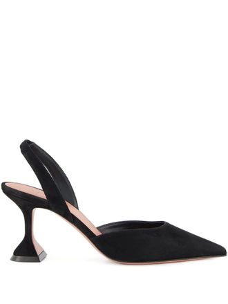 Amina Muaddi 70 mm The Holli slingback pumps - Zwart