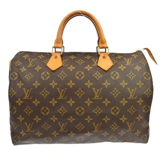 Louis Vuitton Speedy Handbag Monogram Canvas Brown Canvas Handbag (Pre-Owned)