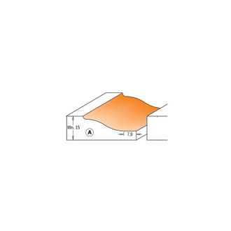CMT 890.501.11 Fresa Para Plafones Hor.c/rodam.hm S=12.7 D=82.5x15 (a)