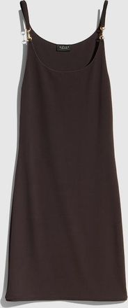 Gucci Viscose Cr&ecirc;pe Jersey Dress With Horsebit, Brown, Ready-to-wear
