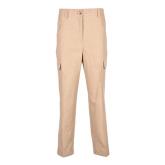 Twinset Dames, Broeken, Beige, Maat: XL Katoen