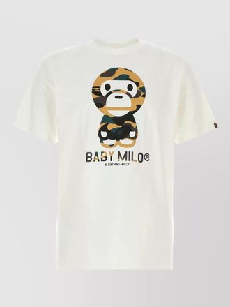 A Bathing Ape camp baby milo cotton crew neck t-shirt