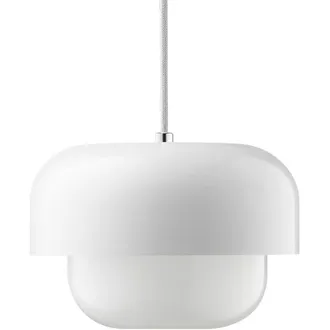 Dyberg Larsen L&aacute;mpara Led Colgante De Color Bianco Iluminaci&oacute;n De Comedor, - L&aacute;mpara De Techo &Oslash;: 23 Cm Altura: 15 Cm