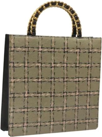 Chanel Pre-owned Handbags, female, Beige, Size: ONE SIZE Pre-owned Vintage Handbag