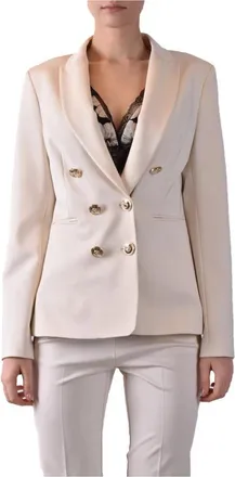 Pinko Stijlvolle Blazer - Dames - Blazers - Roze - M - Polyester - Jassen