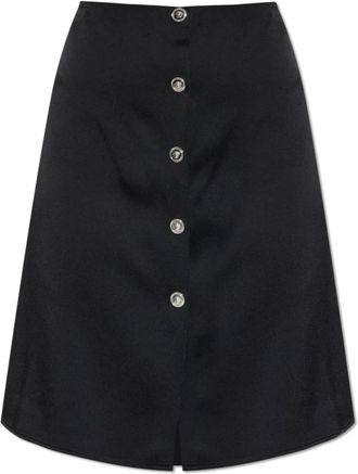 Versace Dames, Rokken, Zwart, Maat: S Satijn