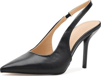Journee Collection Tru Comfort Foam Elenney Pumps High Womens Heels Black PU : 6.5 M, Faux Leather