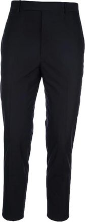 Prada Cropped Trousers, male, Black, Size: XL Technical Cotton Trousers