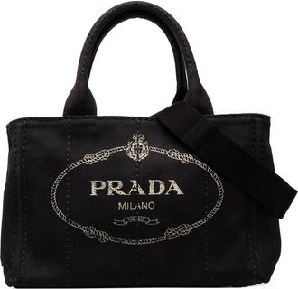 Prada Pre-owned Prada Small Canvas Canapa Logo Tote Ladies I8GFRNFFG0FIPG8B