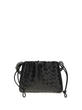 Bottega Veneta Mens Pouch Bike Calfskin Black-Silver Calf Leather Umbrellas Black/silver Accessory