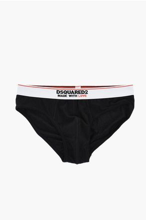 Dsquared2 Stretch Cotton Brief with Logoed Elastic Band size L