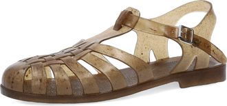 Andres Machado Mens Jelly Sandals - Made of Resistant PVC - Buckle Closure - for Beach and River - Summer Sandals for Men - Cinnamon Color - 11.5 UK Shoes Size Unise