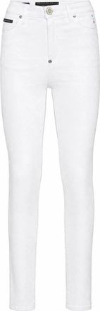 Philipp Plein Jeggings - Dames - Skinny Jeans - Wit - W25 - Denim - Jeans