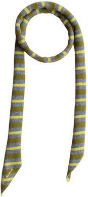 TBCo Merino Wool Neck Tie Scarf in Green Stripe at Nordstrom, Size X-Small