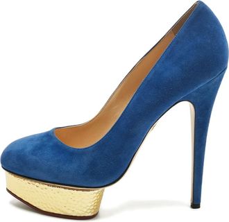 Charlotte Olympia Pumps Dolly con plateau - Blu