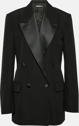 Stella McCartney Double-breasted wool tuxedo jacket