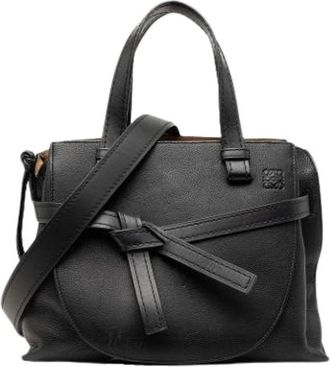 Loewe Pre-owned Handbags, female, Black, Size: ONE SIZE Pre-owned Satchel
