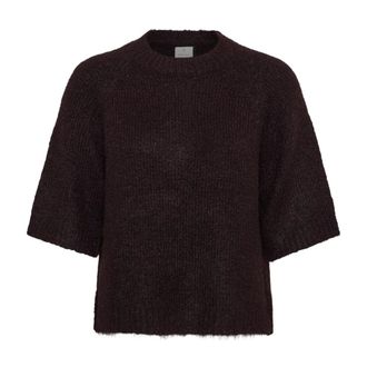 Kaffe Jersey de cuello redondo - Knitwear - Mujer - Marr&oacute;n - 2XL