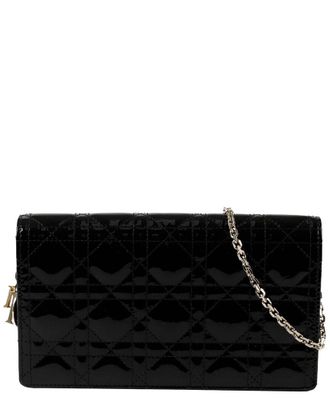 Dior Black Leather Ladies Pouch Crossbody