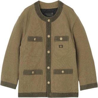 R13 Oversized Cord Trimmed Chore Jacket - Dames - Zomerjassen - Groen - XS - Katoen - Jassen