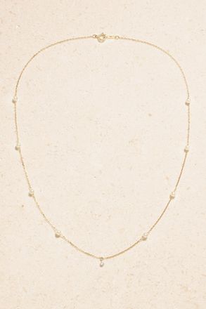 Mizuki Collana In Oro 14 Carati Con Perle E Diamante