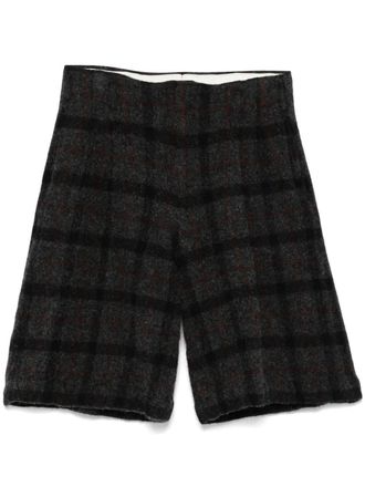 Comme Des Garçons plaid-pattern shorts - Grey