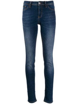 Philipp Plein classic skinny jeans - women - Cotton/Polyester/Spandex/Elastane - 25 - Blue