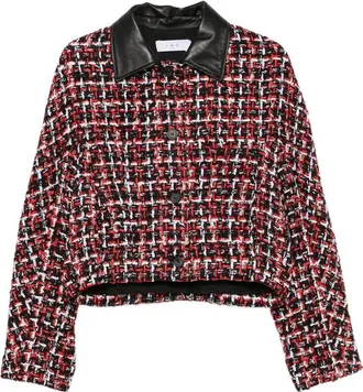 Iro Nuffy Tweed Leather-collar Jacket