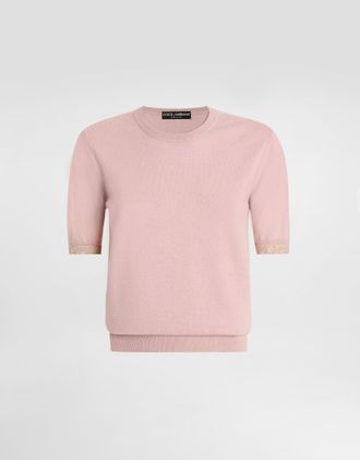 Dolce & Gabbana Cashmere Pullover - Woman Sweaters And Cardigans Pink 38