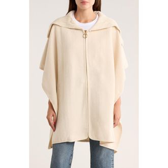 Nanette Lepore Zip Front Ruana in Winter White at Nordstrom Rack