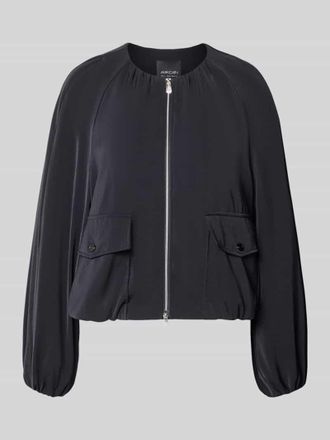 Marc Cain Blouson mit Zweiwege-Rei&szlig;verschluss und Pattentaschen in Black, Gr&ouml;&szlig;e 34
