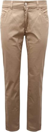 Trussardi Stadsbroek met strass-details - Dames - Slim Fit Broeken - Beige - W30 - Broeken